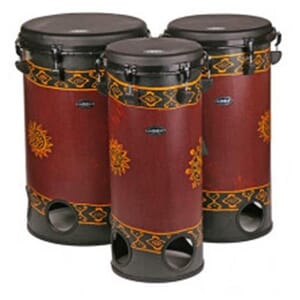 Groovemasters Set of 10", 12" and 14" Tubolo Drums - Baliku Chocolate Sarong