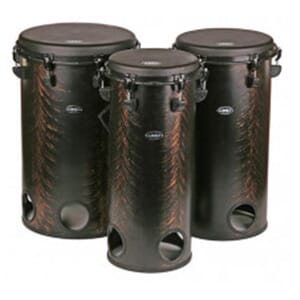 Groovemasters 10", 12" and 14" Set of Tubolo Drums - Gold/Black Brush