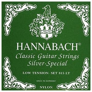 Hannabach 815LT Classic Guitar Strings Silver-Special Low Tension Set