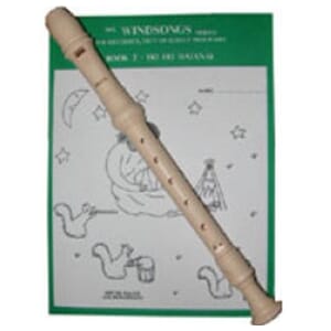 AULOS E303A 3-Piece Recorder + Windsongs Book 2