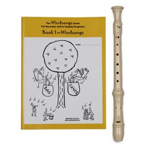 AULOS E302A 3-Piece Recorder + Windsongs Book 1