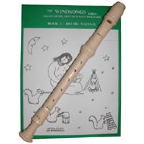 AULOS E302A 3-Piece Recorder + Windsongs Book 2