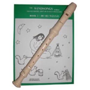 AULOS E302A 3-Piece Recorder + Windsongs Book 2