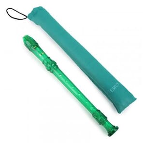 EMUS 3-Piece German Soprano Recorder, Green