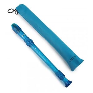 EMUS 3-Piece German Turquoise Soprano Recorder