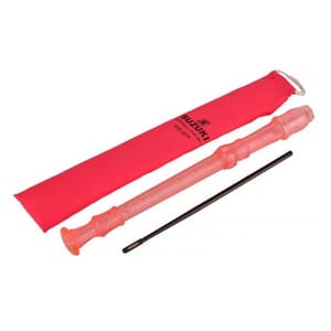 SUZUKI 3-Piece English/Baroque Fingering Soprano Recorder, Pink