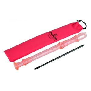 SUZUKI 3-piece German-Fingering Soprano Recorder, Pink