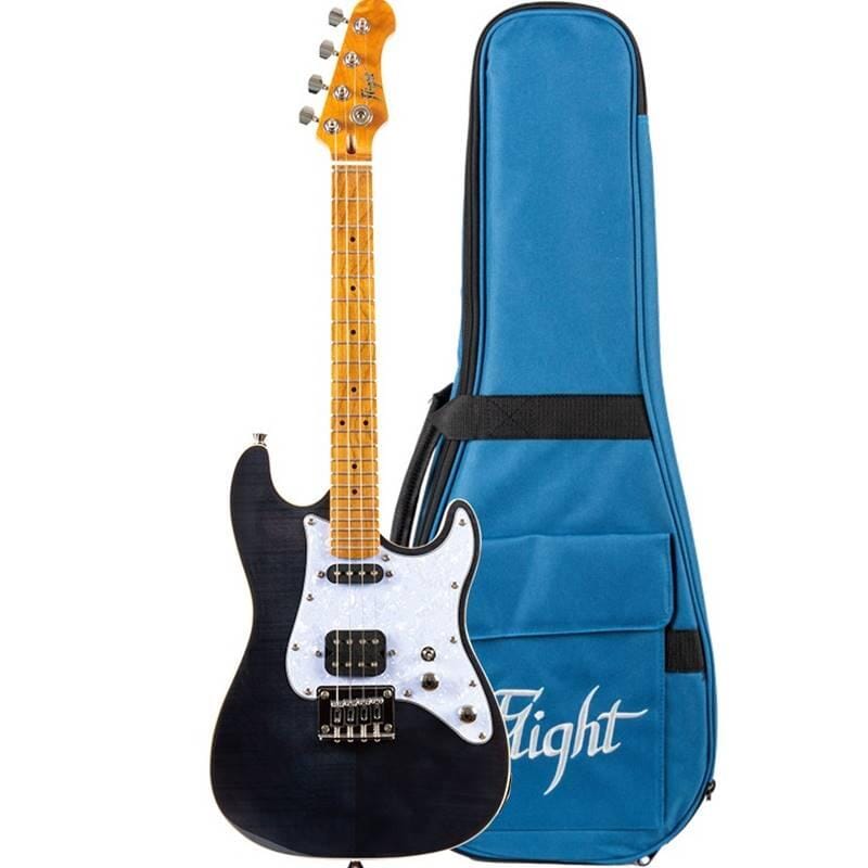 Flight Pathfinder Tenor Electric Ukulele Black