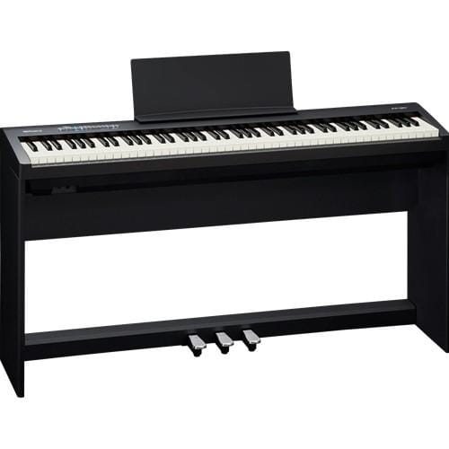Roland FP-30X Black Digital Piano - Stand and Pedal Package