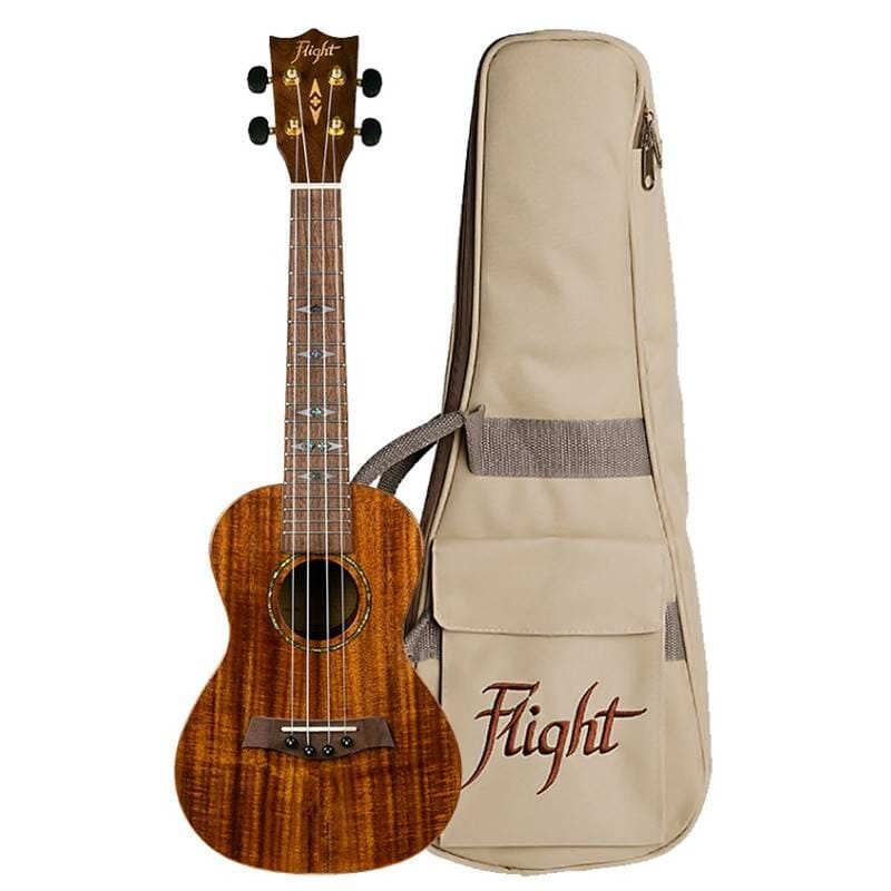 Flight DUC445 Glossy Acacia Concert Ukulele