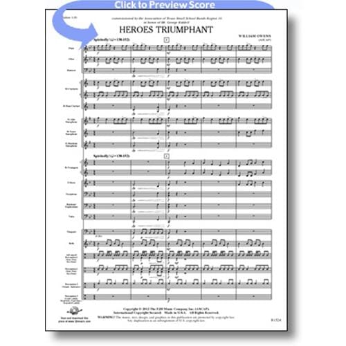 Heroes Triumphant Concert Band by William Owens