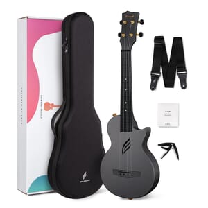 Enya Nova Concert Ukulele - Black