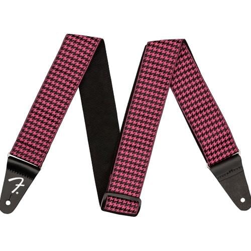 Fender Houndstooth Guitar Strap Pink