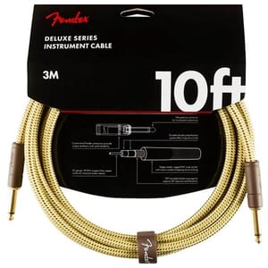 Fender 10' Deluxe Instrument Cable Tweed
