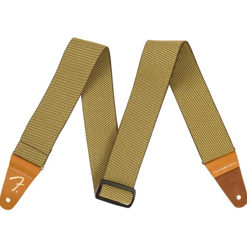 Fender 2" WeighLess Guitar Strap Gold Tweed