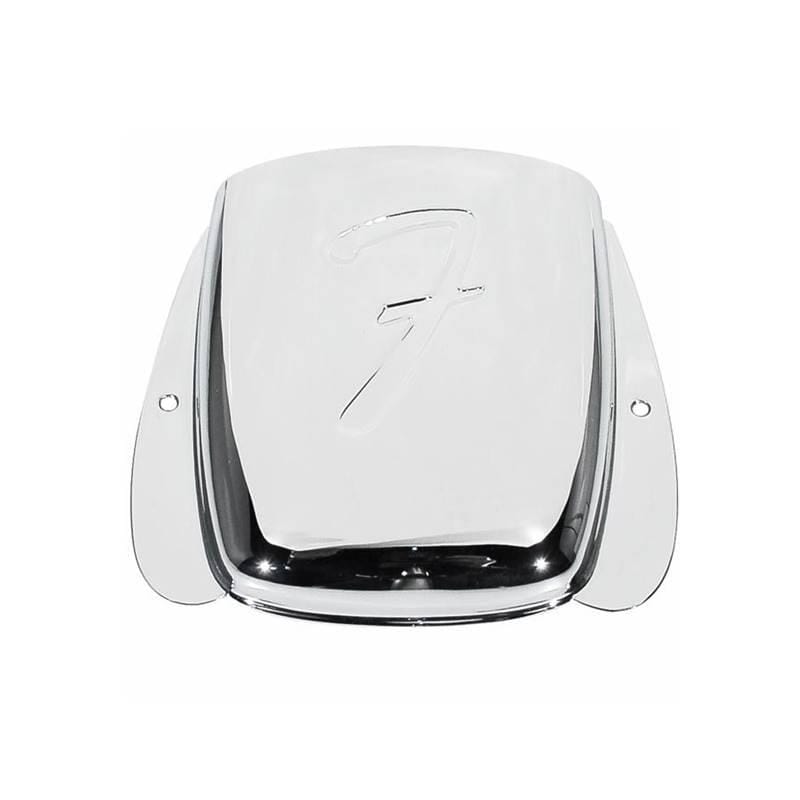 Fender Vintage-Style Jazz Bass® "F" Bridge Cover, Chrome
