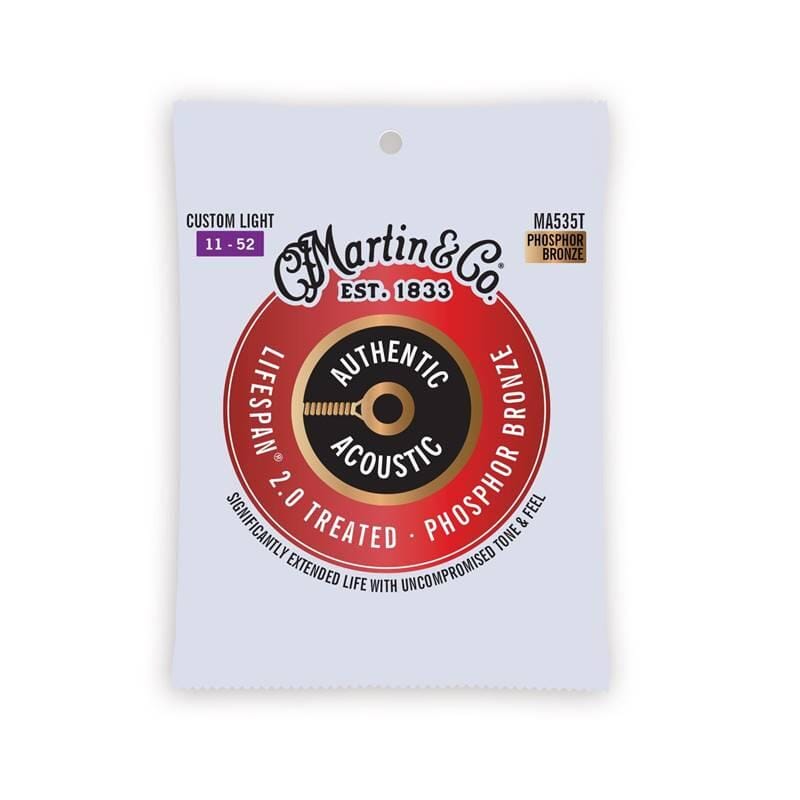 Martin MA535T Lifespan Custom Light Acoustic Strings, Phospor Bronze