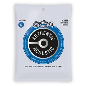 Martin MA550 Authentic Medium Acoustic Strings, Phosphor Bronze