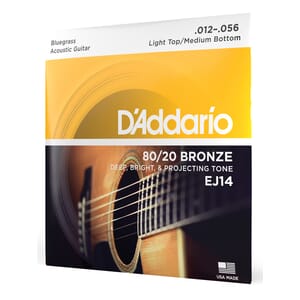 D'addario EJ14 Acoustic Strings, Bluegrass (80/20 Bronze)