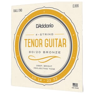 D'addario EJ66 4-String Tenor Guitar Strings, 80/20 Bronze (10-32)