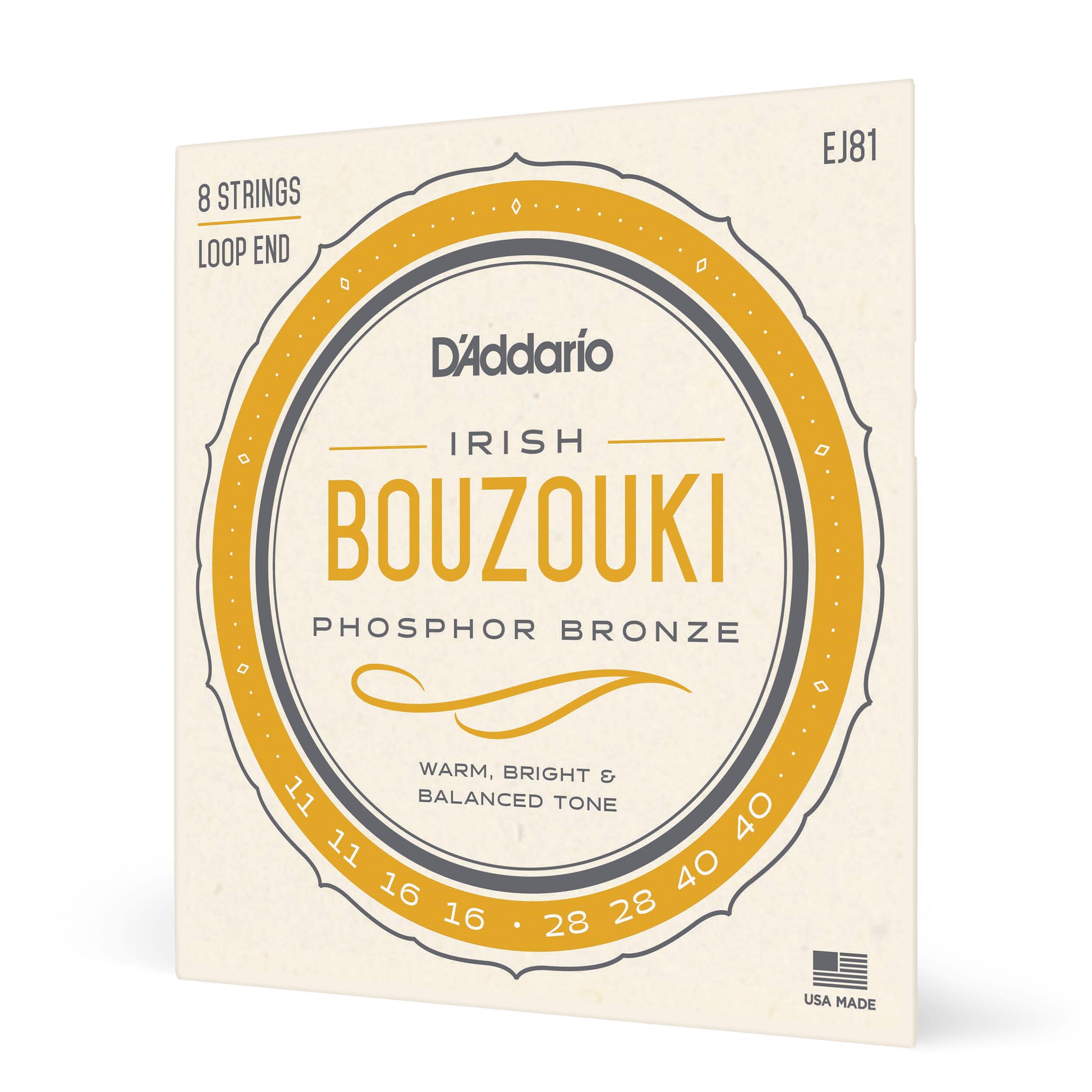 D'addario Irish Bouzouki Strings, Phospho Bronze