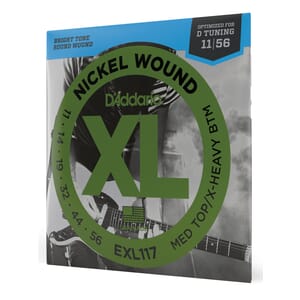 D'addario EXL117 Electric Strings, Med Top/Heavy Bottom (11-56)