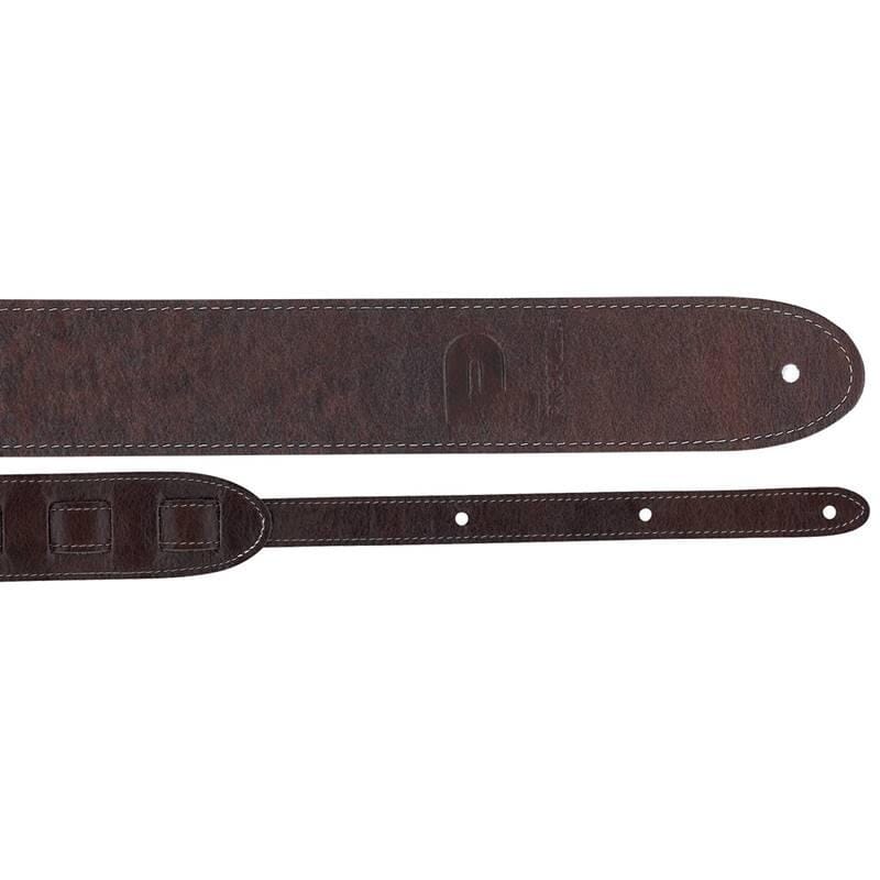 Profile 2" Basic Leather Guitar Strap, Black