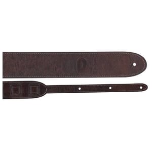 Profile 2" Basic Leather Guitar Strap, Black