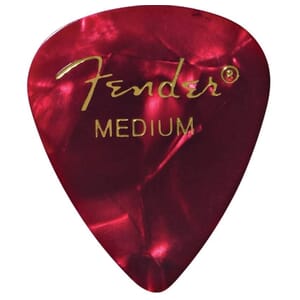 Fender 351 Red Moto Thin Picks (12 Pack)